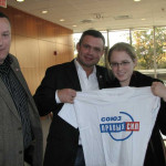 Meeting a UNC student of Russian history.