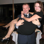 Irina & Aleksandr T. celebrate.