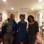 Ray Kiszely and daughter, Stefanie, just before the departure of their guest, Diana. Ray Kiszely and daughter, Stefanie, just before the departure of their guest, Diana.