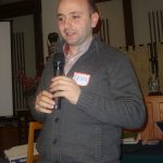 Lasha Labadze tells the members at the Farewell Dinner how polite US drivers are in comparison to those at home! Lasha Labadze tells the members at the Farewell Dinner how polite US drivers are in comparison to those at home!