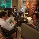 On Wednesday evening, the Georgian delegates enjoyed food and conversation at various small group dinners hosted by members. On Wednesday evening, the Georgian delegates enjoyed food and conversation at various small group dinners hosted by members.