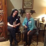 Nana Macharashvili meets Dr. Ruth DeHoog from UNC-G to discover they have almost identical positions and responsibilities. Nana Macharashvili meets Dr. Ruth DeHoog from UNC-G to discover they have almost identical positions and responsibilities.