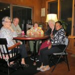 One of several small dinner parties. One of several small dinner parties.