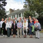 Everyone pauses for a group photo before touring Reynolda House. Everyone pauses for a group photo before touring Reynolda House.